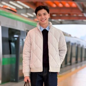 Áo Khoác Phao Biluxury Thiết Kế Chần Bông Quả Trám 9AKPT526